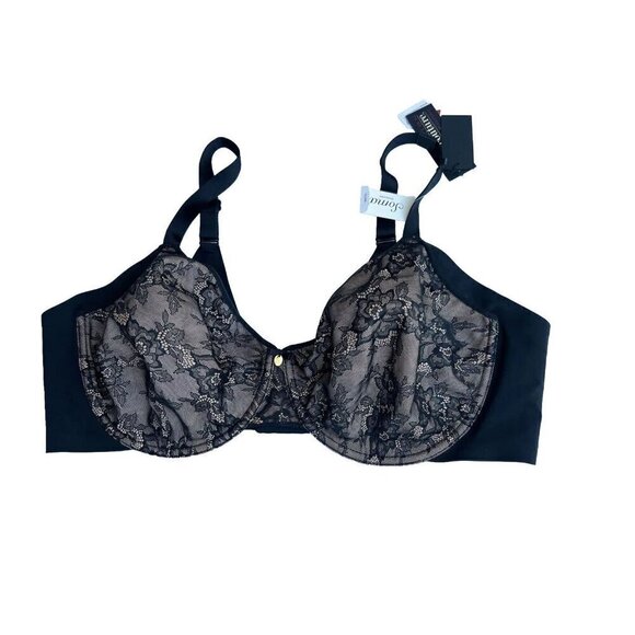 Curvy Couture Intimates Allover Lace French Unlined Full Coverage Bra Size 44DD - Picture 1 of 10
